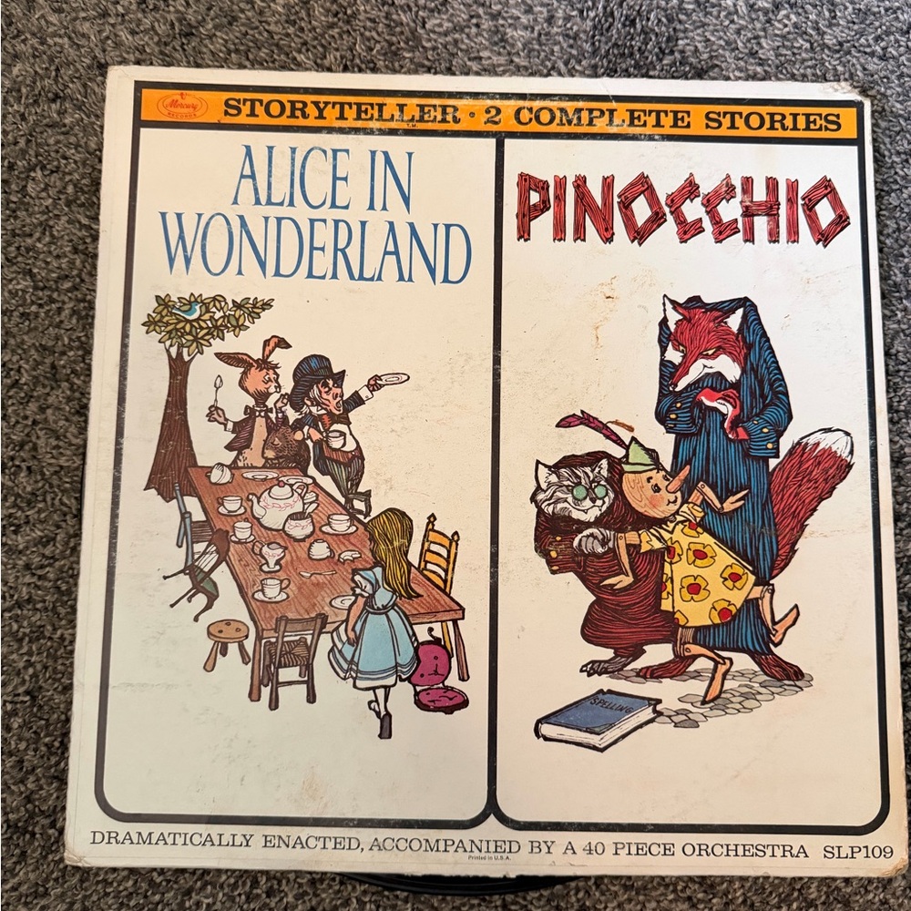 Alice in Wonderland & Pinocchio Storyteller Vinyl